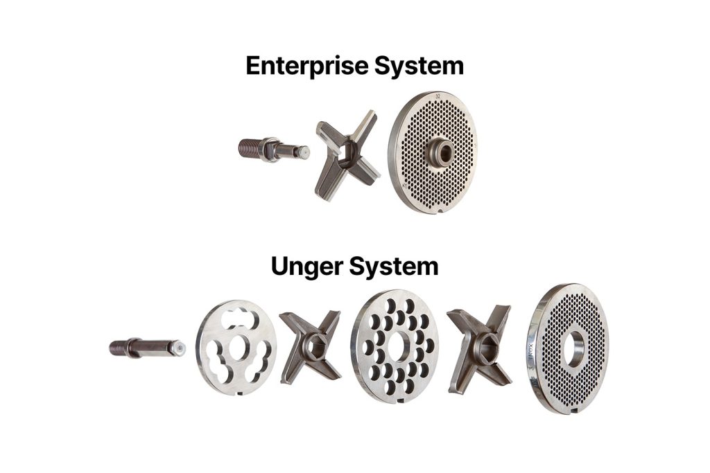 Enterprise and Unger system plates and knives