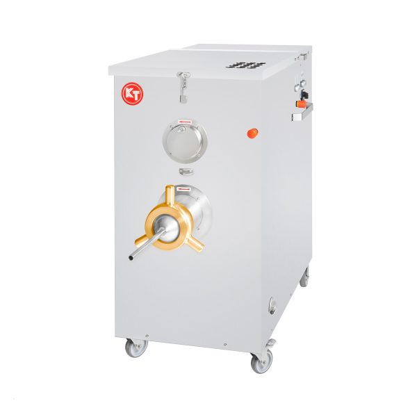 LM-42/A, LM-130/A mixer grinder shown from side with a sausage filling tube attached